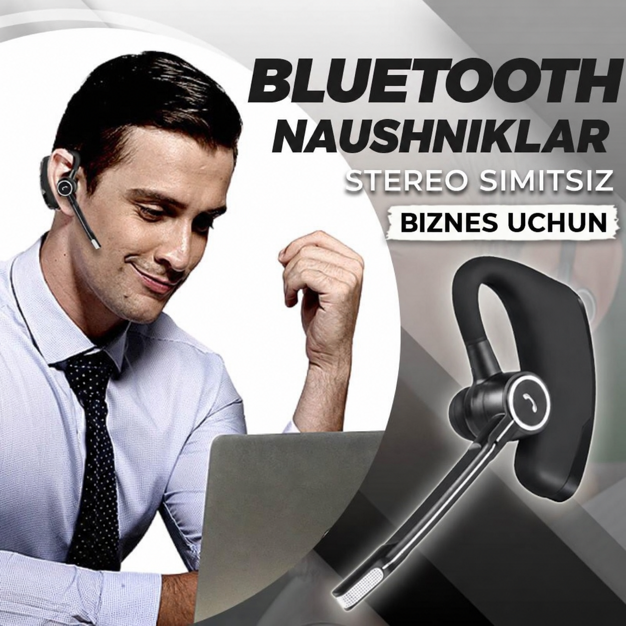 Suvga chidamli original Bluetooth quloqchin